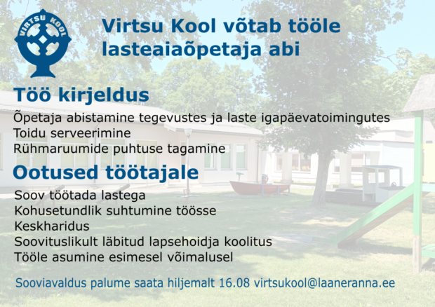 Lasteaia kuulutus 2023